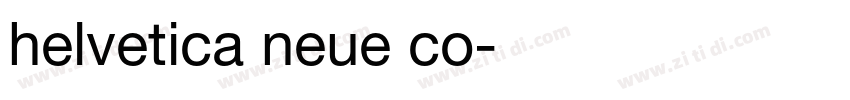 helvetica neue co字体转换